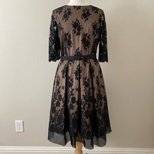 Eliza J Black Lace Cocktail Dress